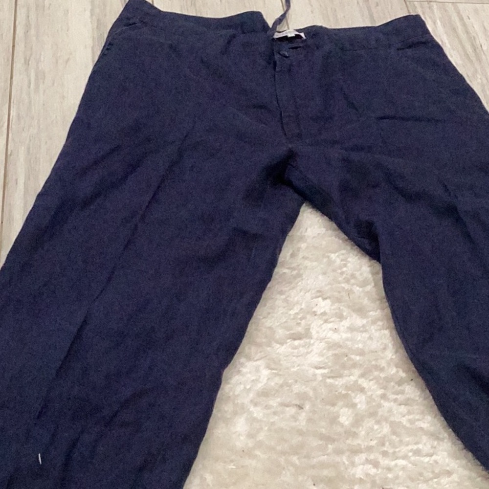 Women's Navy Wide Leg Pants